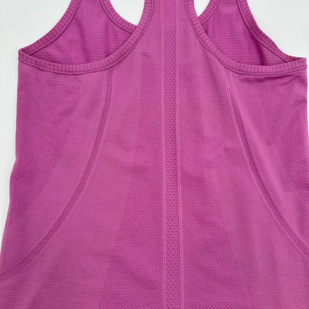 Lululemon Run Swiftly Tech Racerback Tank Top Pink Purple Athletic Yoga Size 6 - Picture 9 of 13